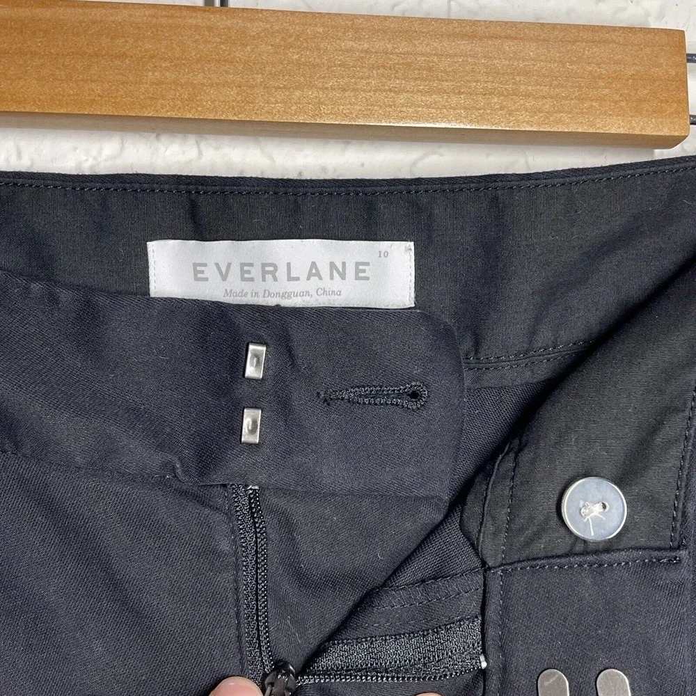 COPY - Everlane The Culottes Cropped Wide Leg Pants Women's Size 10 Black - Picture 5 of 13